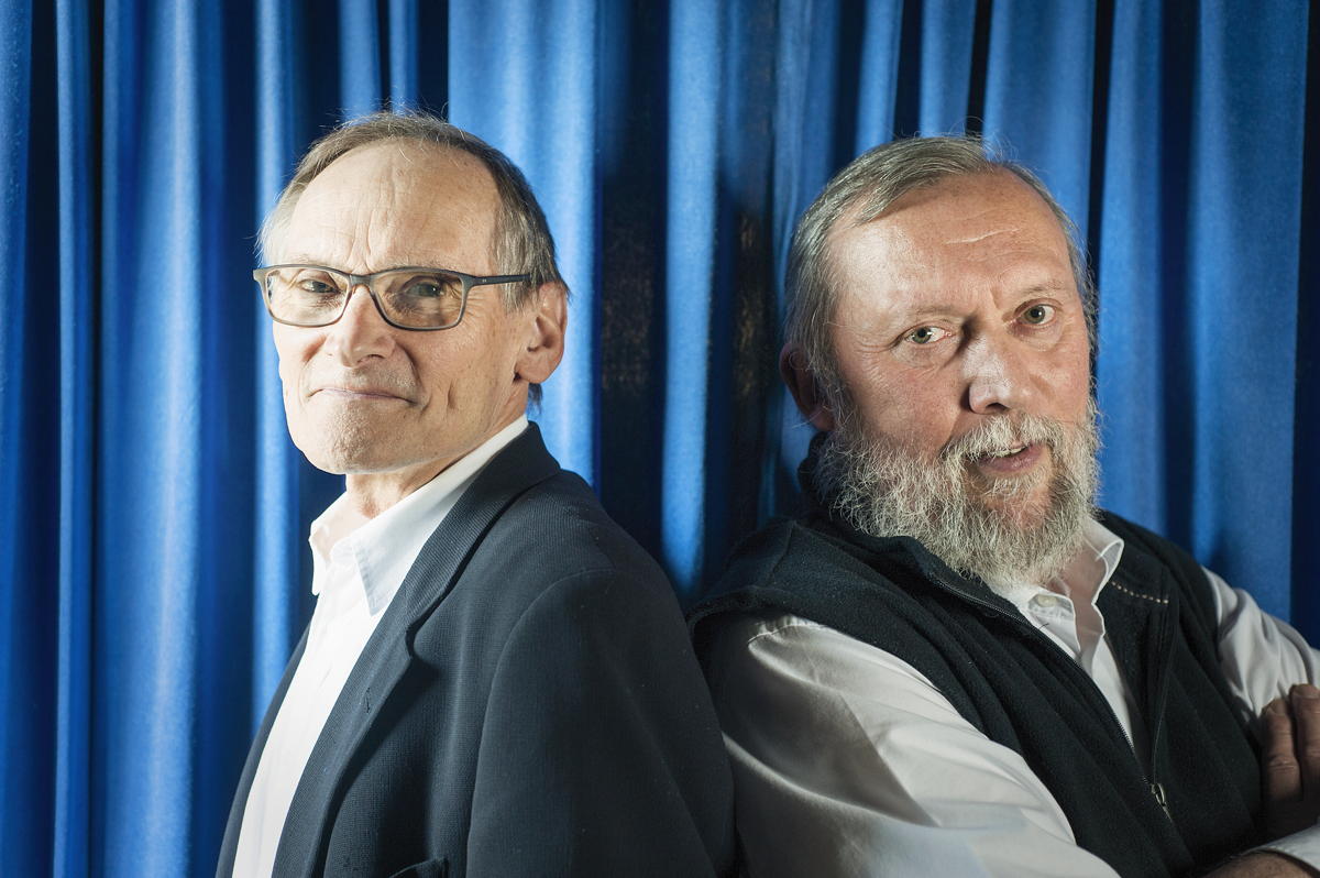 Die beiden Gründer der Stiftung Zauberkunst Michael Sondermeyer und Uwe Schenk