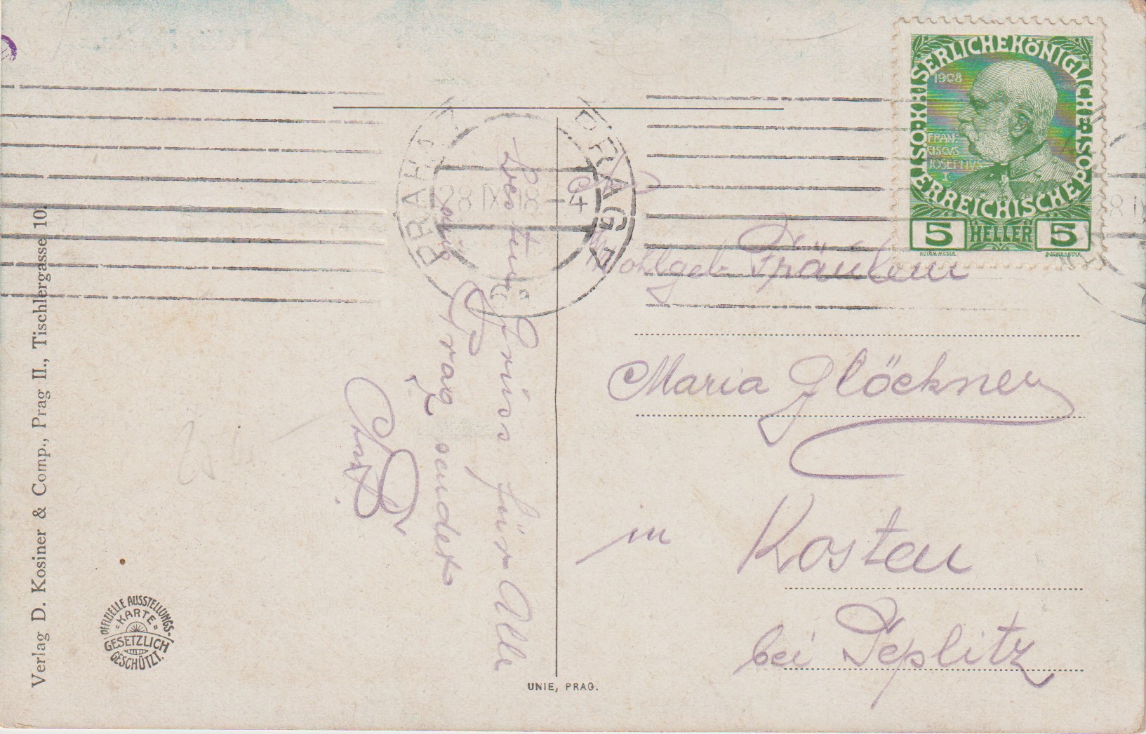 Gruss aus der Jubiläums-Ausstellung Prag 1908 – Bild 2