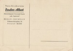 Alternative view of Zauber-Albert