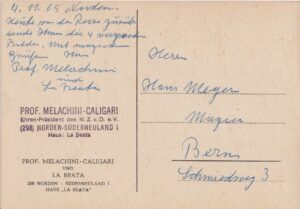 Alternative view of Prof. Melachini-Caligari und La Beata