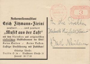 Alternative view of Aetherwellenmusikant Erich Zitzmann-Zirini zaubert .... und zaubert