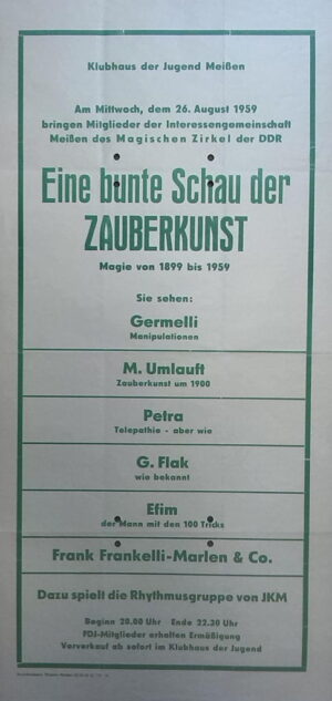 Eine bunte Schau der Zauberkunst