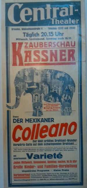 Central-Theater Zauberschau Kassner