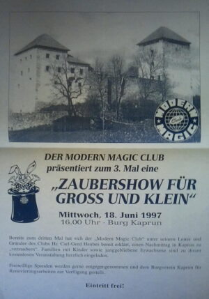 Zaubershow für Gross und Klein