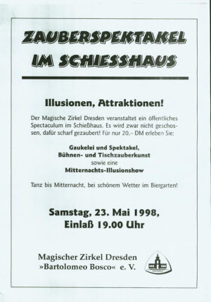 Zauberspektakel im Schiesshaus