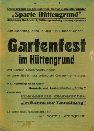 Gartenfest im Hüttengrund