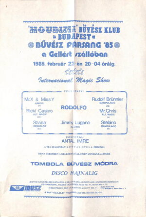 Büvész Farsang '85