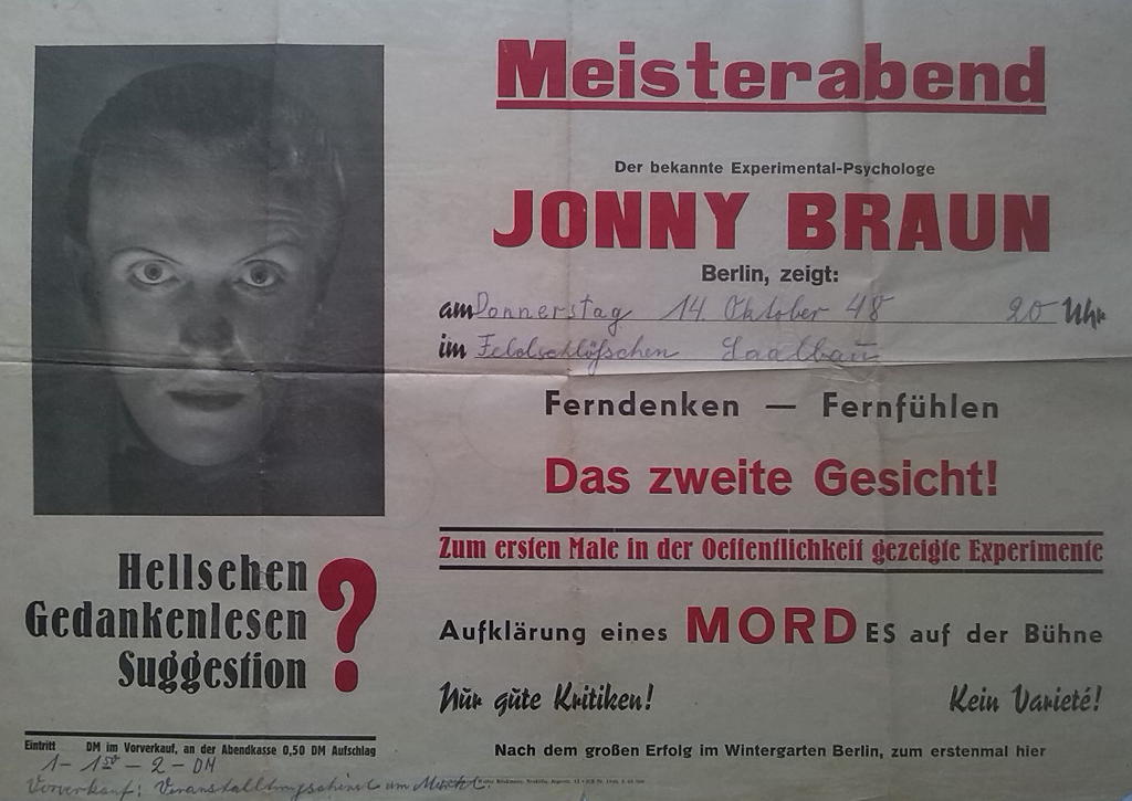 Jonny Braun - Der bekannte Experimental-Psychologe