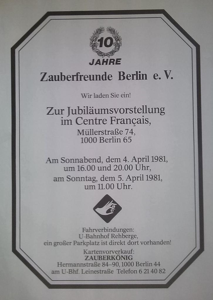 10 Jahre Zauberfreunde Berlin