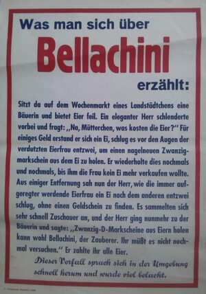 Was man sich über Bellachini erzählt: