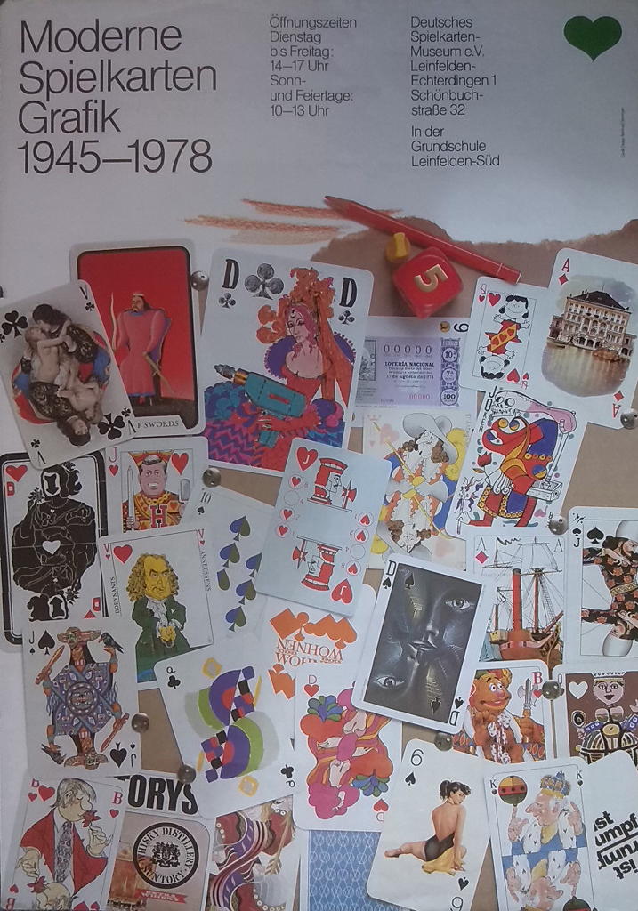 Moderne Spielkarten Grafik 1945-1978