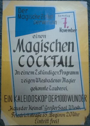 Der Magische Zirkel serviert am 7. November einen Magischen Cocktail