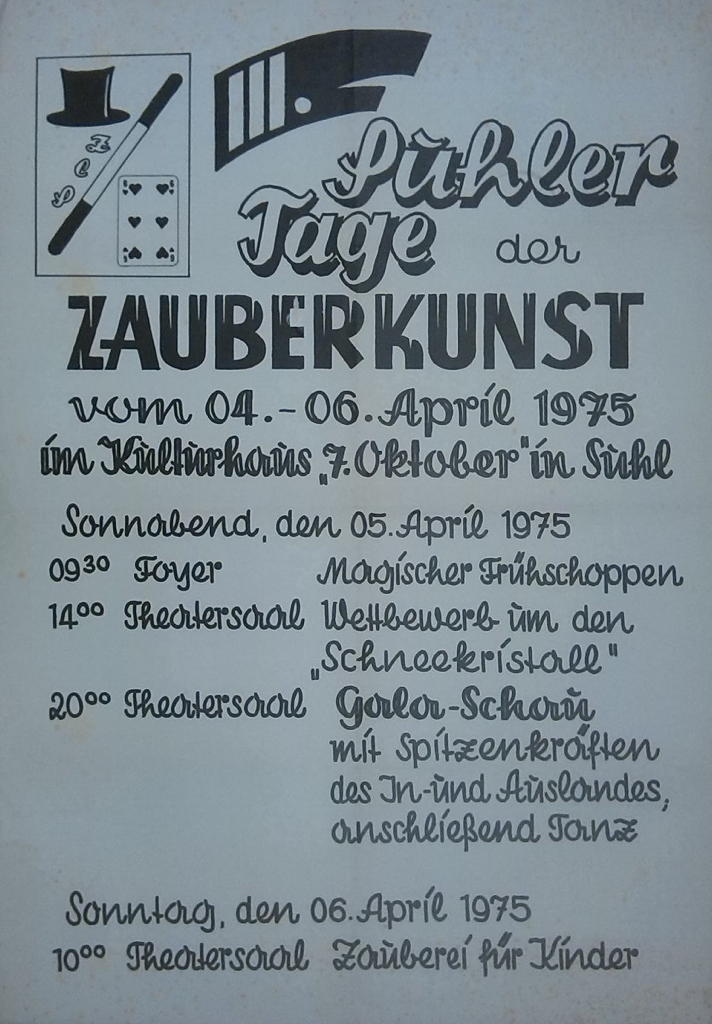 III. Suhler Tage der Zauberkunst
