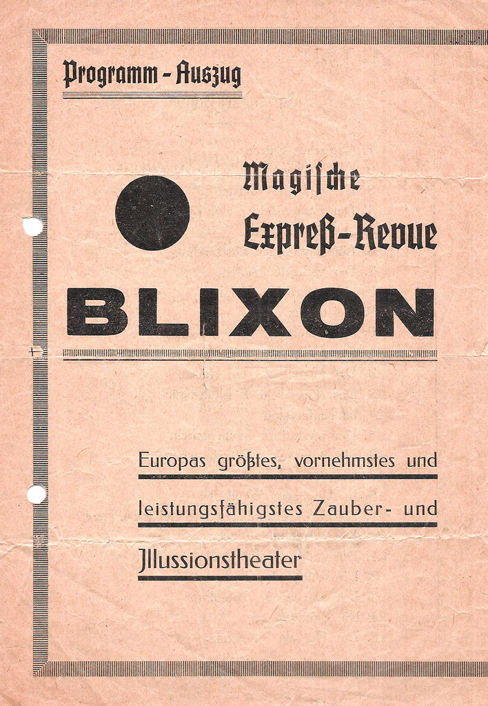 Magische Expreß-Revue Blixon