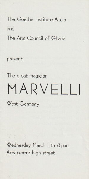The great magician Marvelli