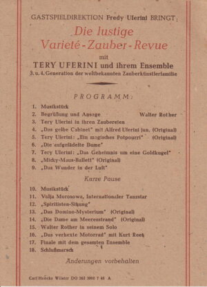 Die lustige Varieté-Zauber-Revue
