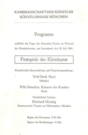 Festspiele der Kleinkunst