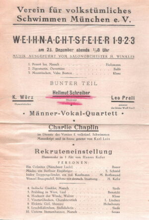 Weihnachtsfeier 1923