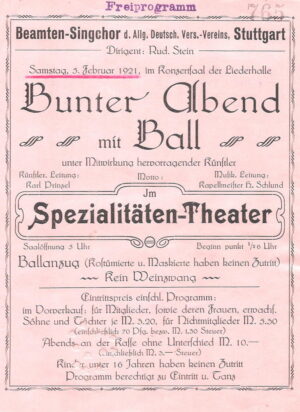 Bunter Abend mit Ball