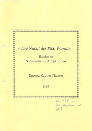 Die Nacht der 1000 Wunder